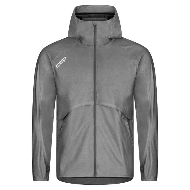 CEP - jacheta waterproof pentru alergare - PRO RUN 3L - gri
