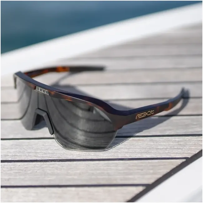 Ochelari de soare electro fotocromatici React Swiss OPTRAY AMBER - lentila gri si rama Amber