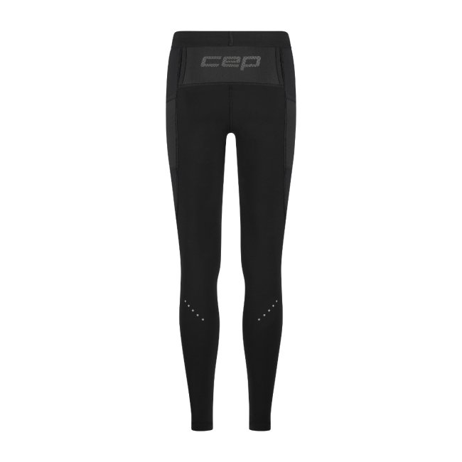 CEP - colanti compresie lungi de alergare barbati - Pro Run Tights Cargo - black