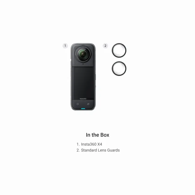 Insta360 X4 Camera Video Sport 8K 360° - Standard Bundle