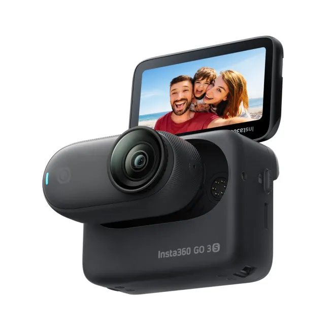 Insta360 GO 3S – Cameră ultra-compactă 4K pentru creatori - editie standard - 64gb alba