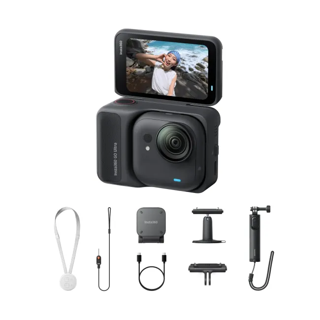 Insta360 Go Ultra Camera Video Sport Ultra-compacta 4K - Creator Bundle - neagra