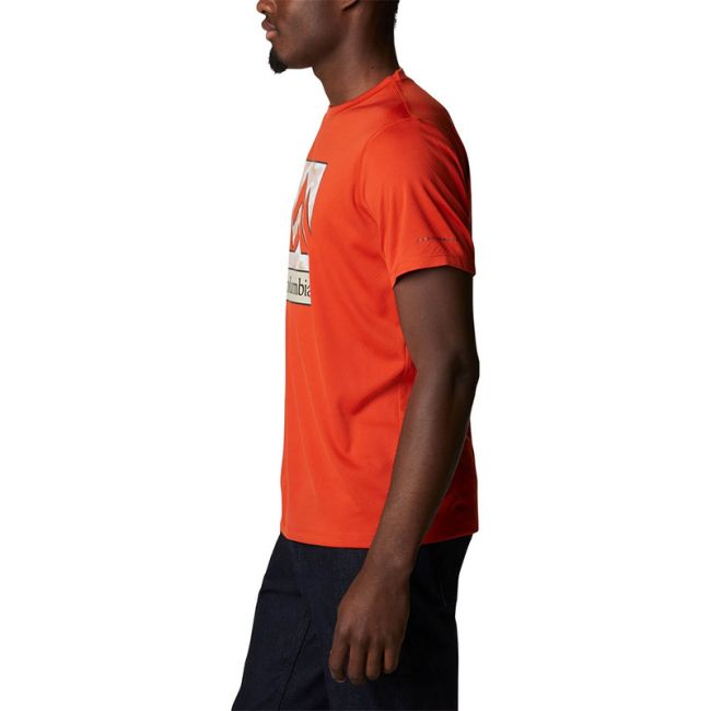 Columbia - Tricou Barbati Columbia Zero Rules Short Sleeve Graphic Shirt - rosu