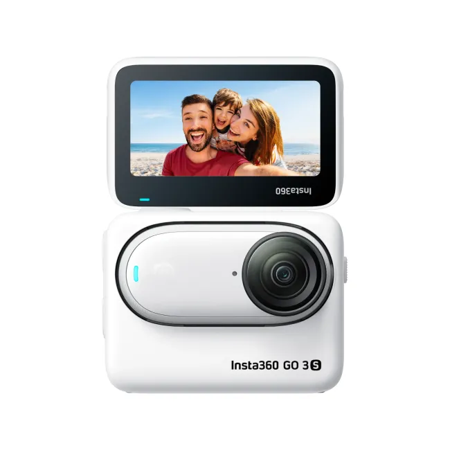 Insta360 GO 3S – Cameră ultra-compactă 4K pentru creatori - editie standard - 64gb alba