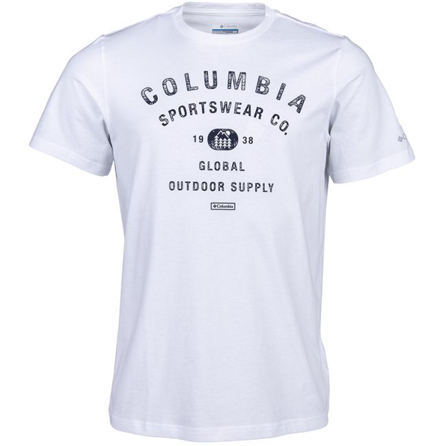 Columbia - Tricou Barbati Columbia Path Lake Graphic Tee II - alb