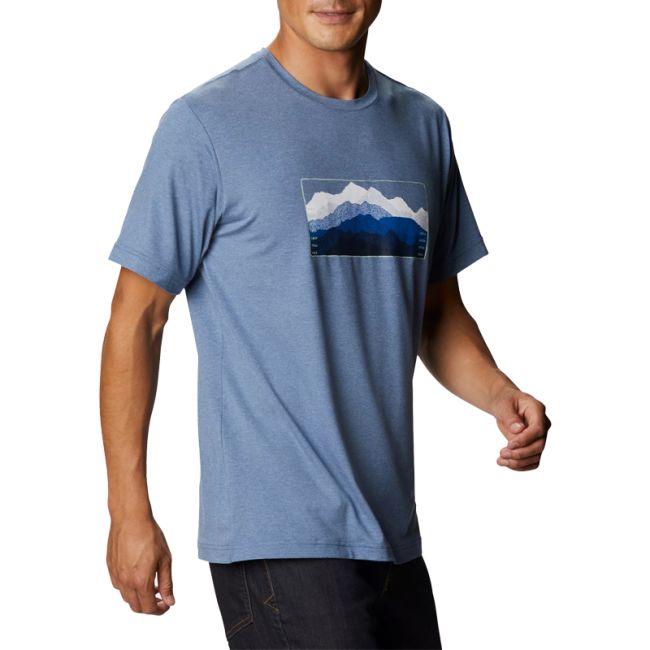 Columbia - Tricou Barbati Columbia Tech Trail Graphic Tee - albastru