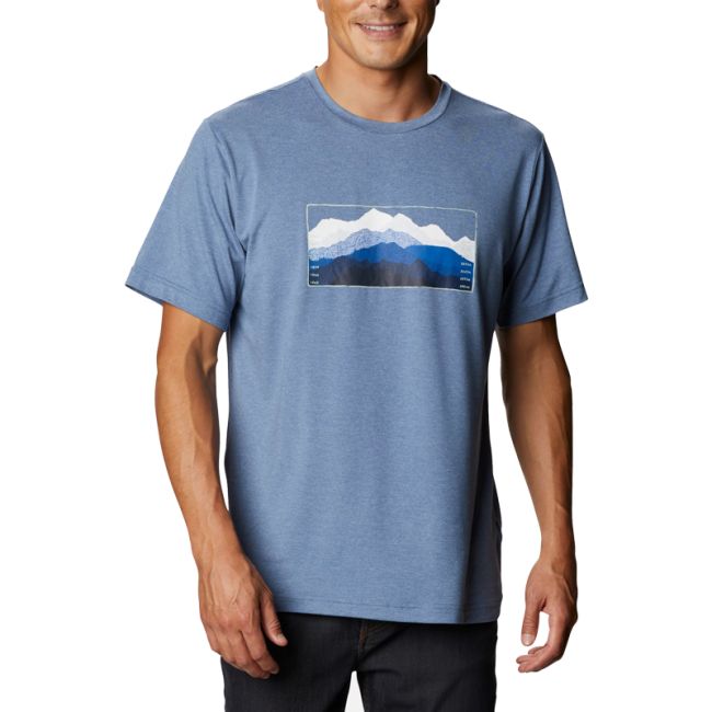 Columbia - Tricou Barbati Columbia Tech Trail Graphic Tee - albastru