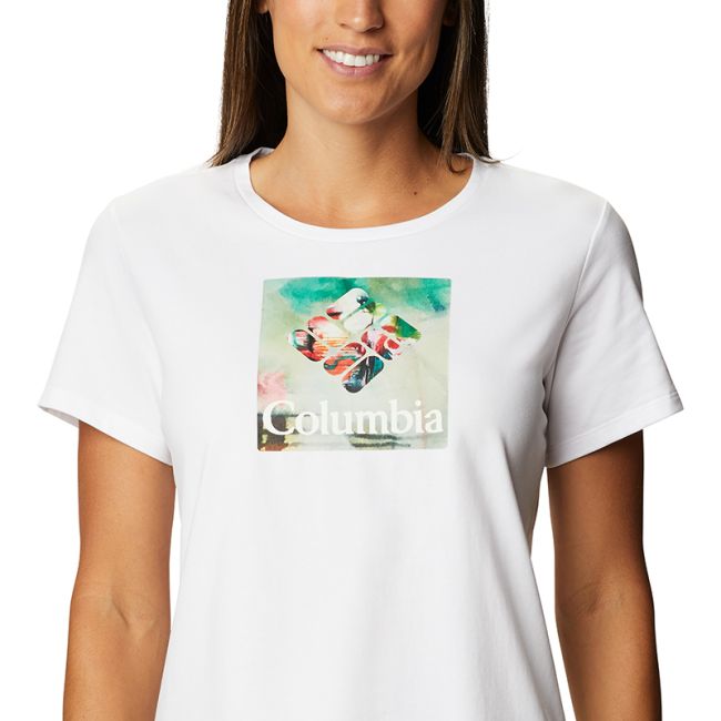 Columbia - Tricou Femei Columbia Alpine Way Screen Ss Tee - alb