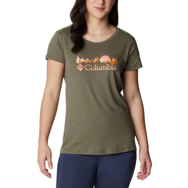 Columbia - Tricou Femei Columbia Daisy Days Ss Graphic Tee - verde