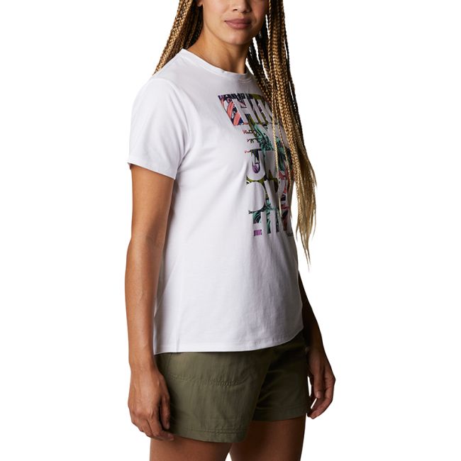 Columbia - Tricou Femei Columbia Sun Trek Ss Graphic Tee - alb
