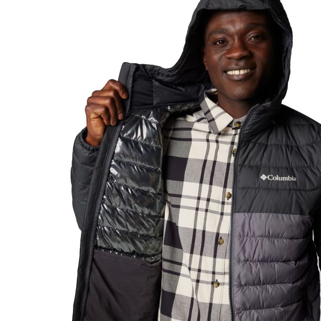 Columbia - Geaca Barbati Columbia Powder Lite II Hooded - gri