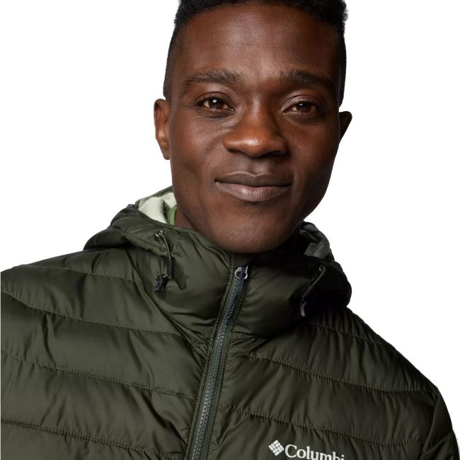 Columbia - Geaca Barbati Columbia Powder Lite II Hooded - verde