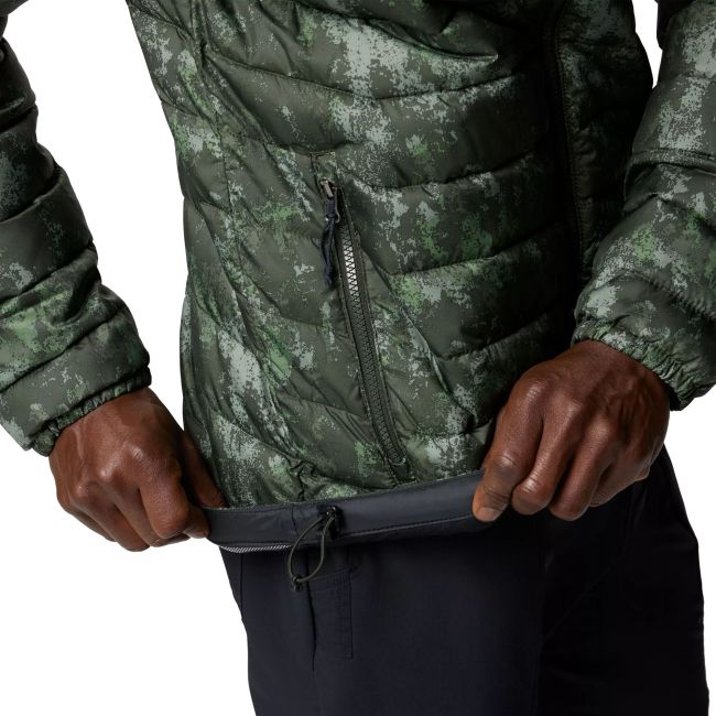 Columbia - Geaca Barbati Columbia Powder Lite II Printed - verde