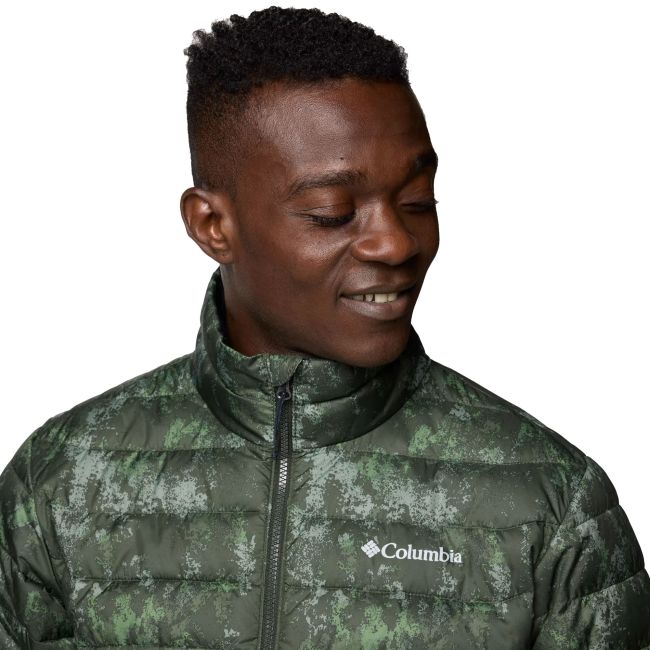 Columbia - Geaca Barbati Columbia Powder Lite II Printed - verde