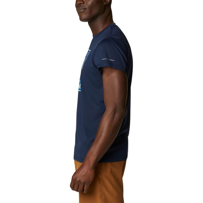 Columbia - Tricou Barbati Columbia Zero Rules Short Sleeve Graphic Shirt - albastru