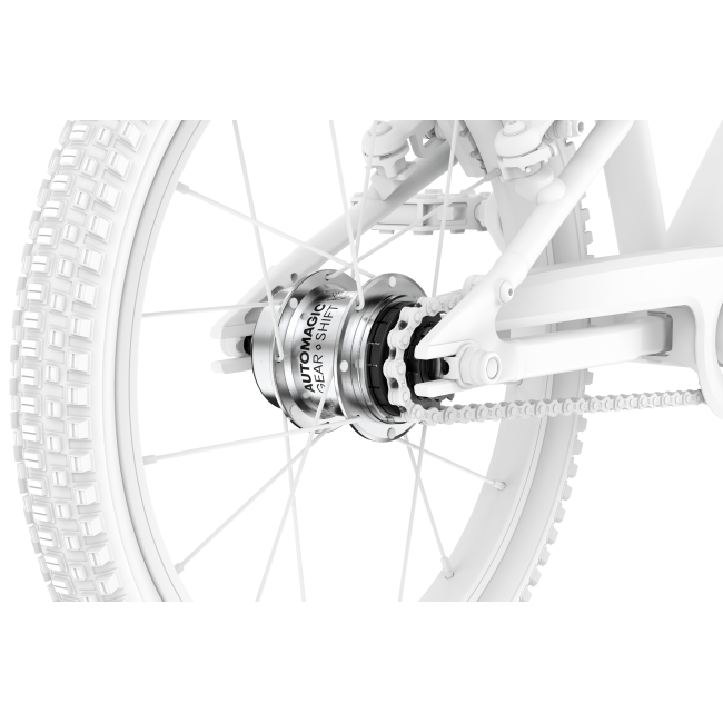 Bicicleta copii Woom 3 Automagic Go cu roti 16" - Spermint Crush