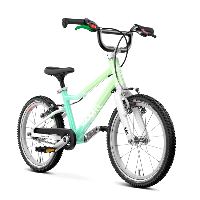 Bicicleta copii Woom 3 Automagic Go cu roti 16" - Spermint Crush