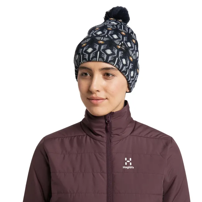 Caciulă Haglöfs Mountain Jaquard Beanie – Tarn Blue Pattern