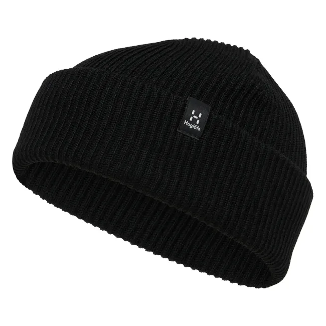 Haglöfs Vassi Beanie – Căciulă outdoor pentru iarnă din lână - neagra
