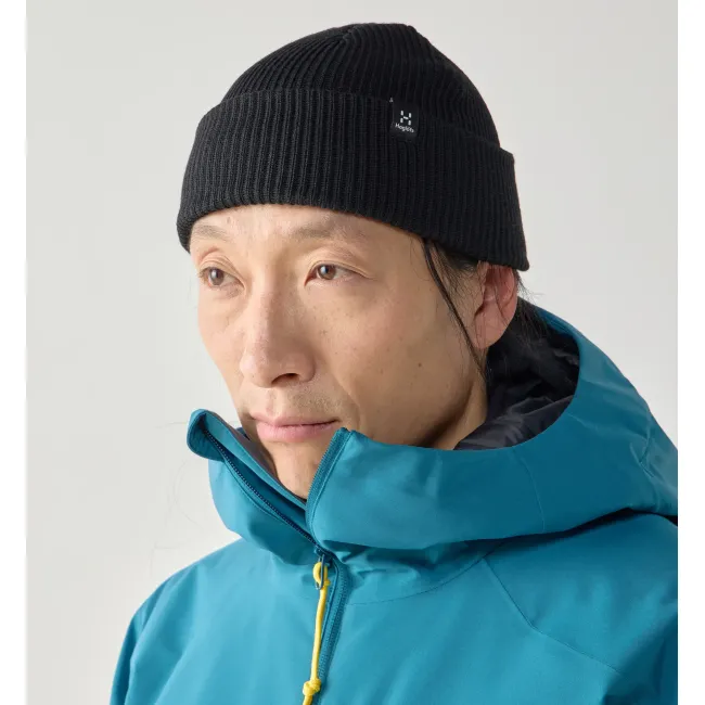 Haglöfs Vassi Beanie – Căciulă outdoor pentru iarnă din lână - neagra