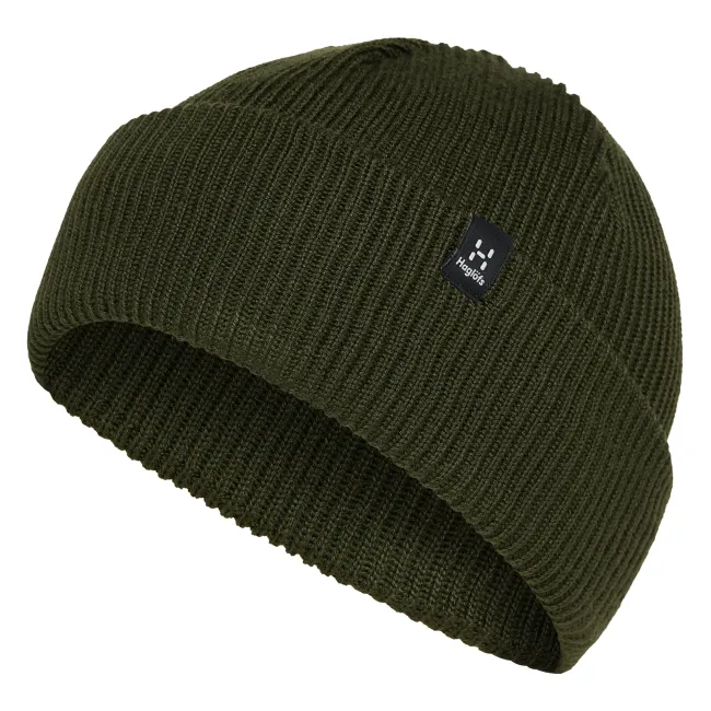 Haglöfs Vassi Beanie – Căciulă outdoor pentru iarnă din lână - verde Seaween Green
