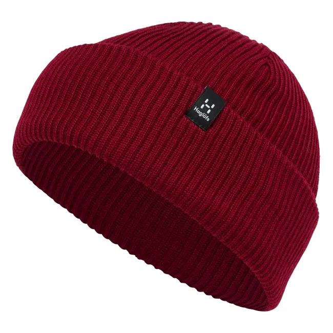 Haglöfs Vassi Beanie – Căciulă outdoor pentru iarnă din lână - rosu Carmine Red