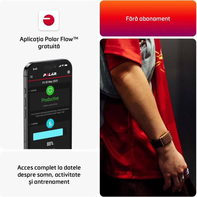 Polar Loop – Brățară inteligentă de monitorizare a activității - maro cupru