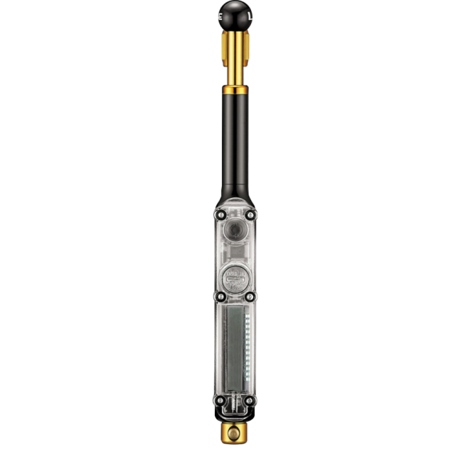 Lezyne - mini pompa suspensie - Hand Pump Shock Drive Digital - 350 psi | 24.1 bar - black I gold - 14 cm