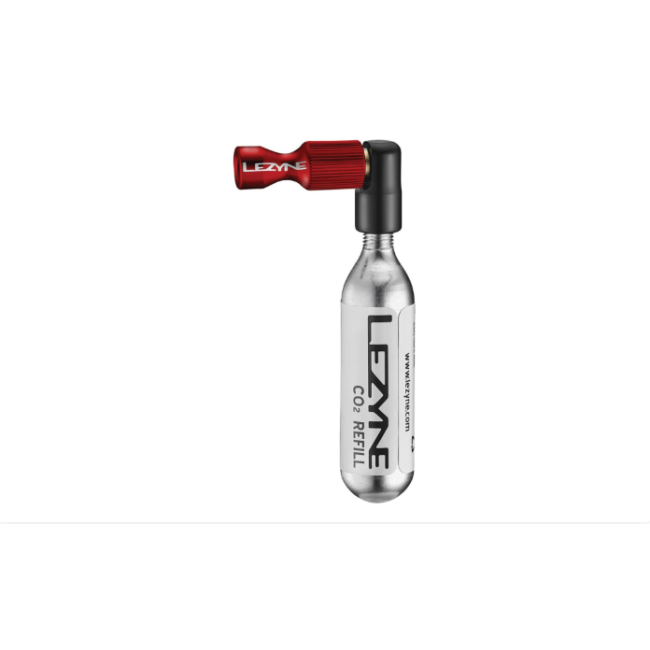 Lezyne - mini pompa CO2 - Trigger Drive cu cartus 26g - argintie