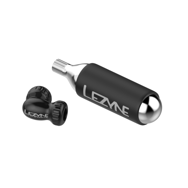 Lezyne - Twin Speed Drive Cartus  CO2 + cap - black 25 gr