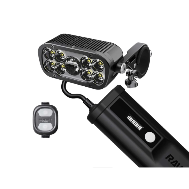 RAVEMEN - far 6000 lumeni - XR6000 USB - acumulator 8000Ah