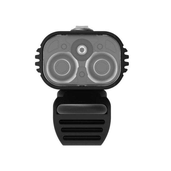 Lezyne - Lumina fata far - MACRO DRIVE 1400+ RECHARGEABLE - 1400 lumeni + Power Pack - USB - negru