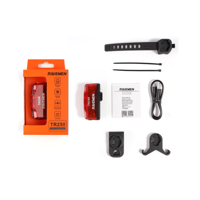 Stop RAVEMEN TR250 USB 250 Lumeni cu Senzor Franare