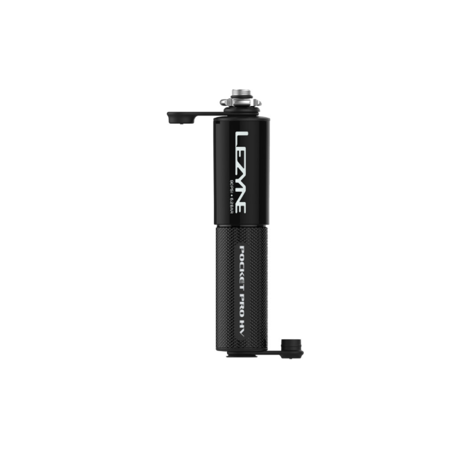 Lezyne - mini pompa - Hand Pump CNC Pocket Drive PRO HV - black - 90psi | 6.2 bar - 14 cm