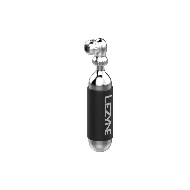 Lezyne - mini pompa CO2 - Pump Twin Speed Drive CNC cu cartus 25g - argintiu
