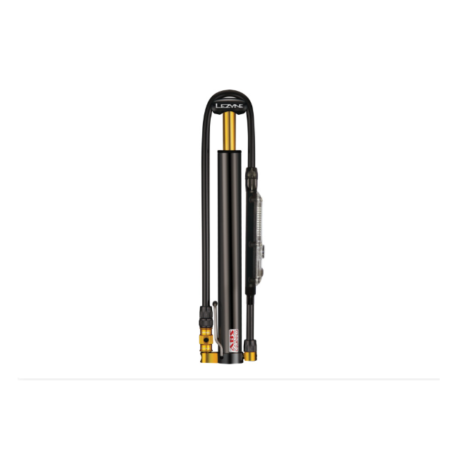 Lezyne - mini pompa - CNC Micro Floor Drive Digital HPG - afisaj digital- 160 psi | 11 bar - negru