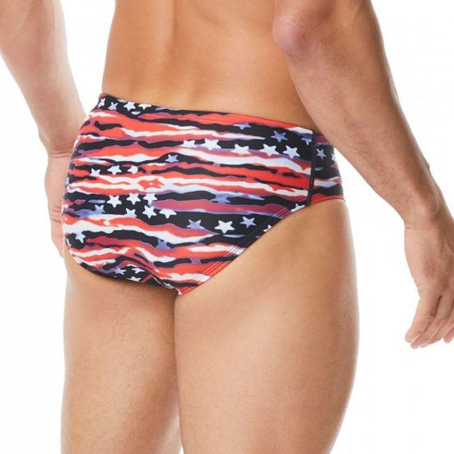 TYR - Slip baieti/ barbati - All American - rosu-albastru