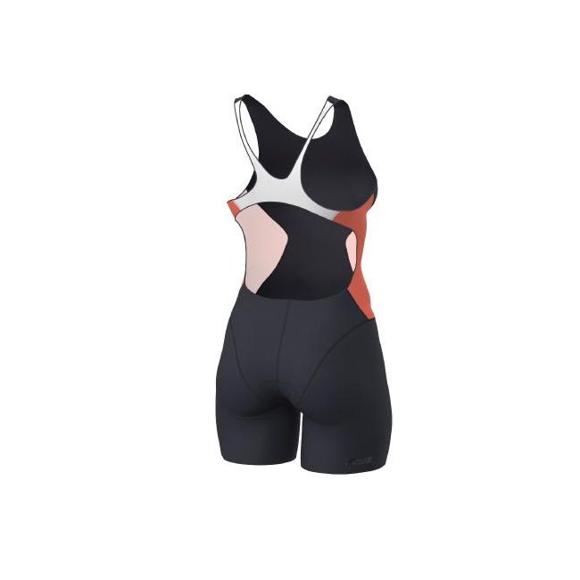 Z3R0D - Costum triatlon femei fara maneci - Racer TRISUIT WOMAN FUSION CORAL