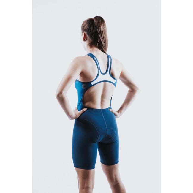 Z3R0D - Costum triatlon femei fara maneci - Racer TRISUIT WOMAN Deep Ocean