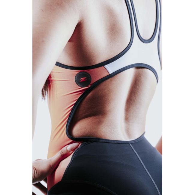 Z3R0D - Costum triatlon femei fara maneci - Racer TRISUIT WOMAN FUSION CORAL