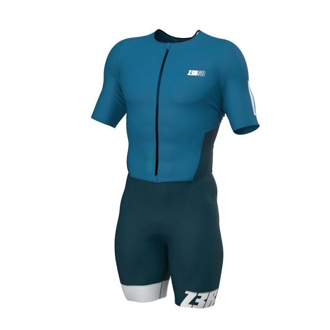 Z3R0D - Costum triatlon cu maneca scurta barbati - Racer MAN TTSUIT DEEP OCEAN