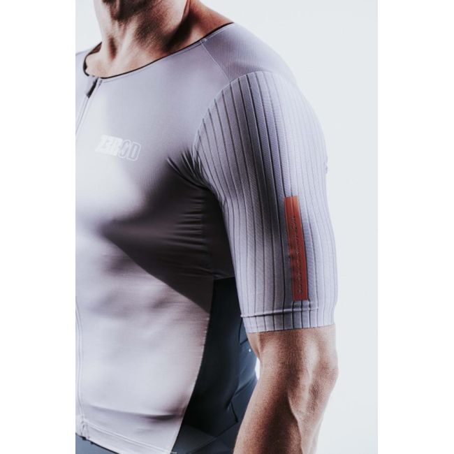 Z3R0D - costum barbati triatlon maneca scurta - TTSUIT Racer - cinder grey