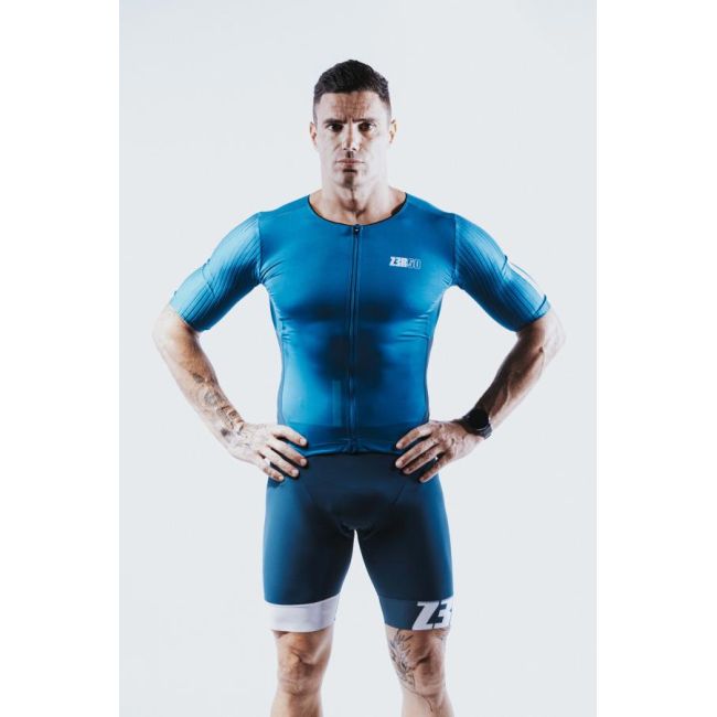 Z3R0D - Costum triatlon cu maneca scurta barbati - Racer MAN TTSUIT DEEP OCEAN