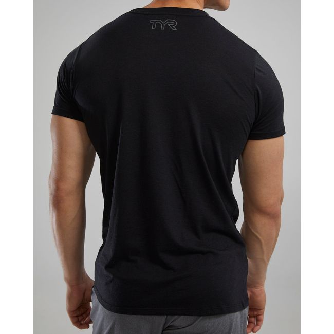 Tricou tehnic TYR Unisex Lightweight Ultrasoft Tech - negru | confortabil
