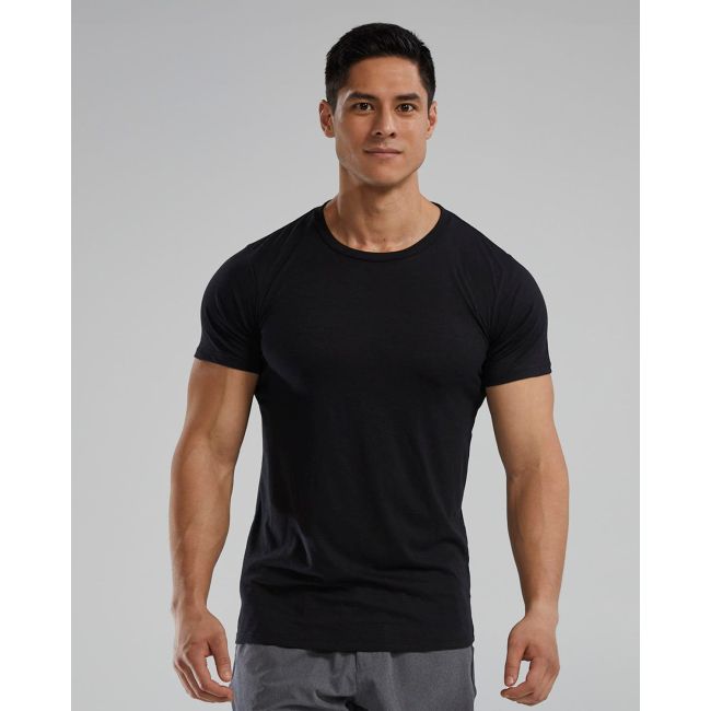 Tricou tehnic TYR Unisex Lightweight Ultrasoft Tech - negru | confortabil
