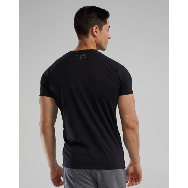 Tricou tehnic TYR Unisex Lightweight Ultrasoft Tech - negru | confortabil
