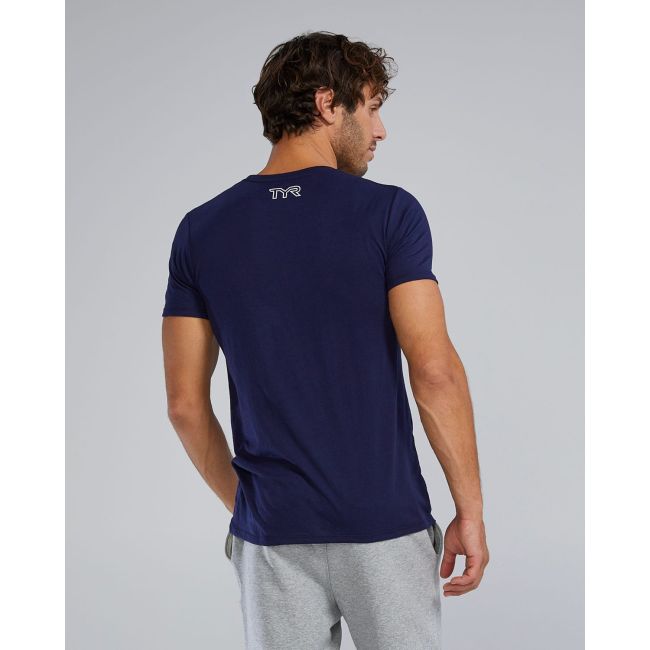 Tricou tehnic TYR Unisex Lightweight Ultrasoft Tech - confortabil - NAVY