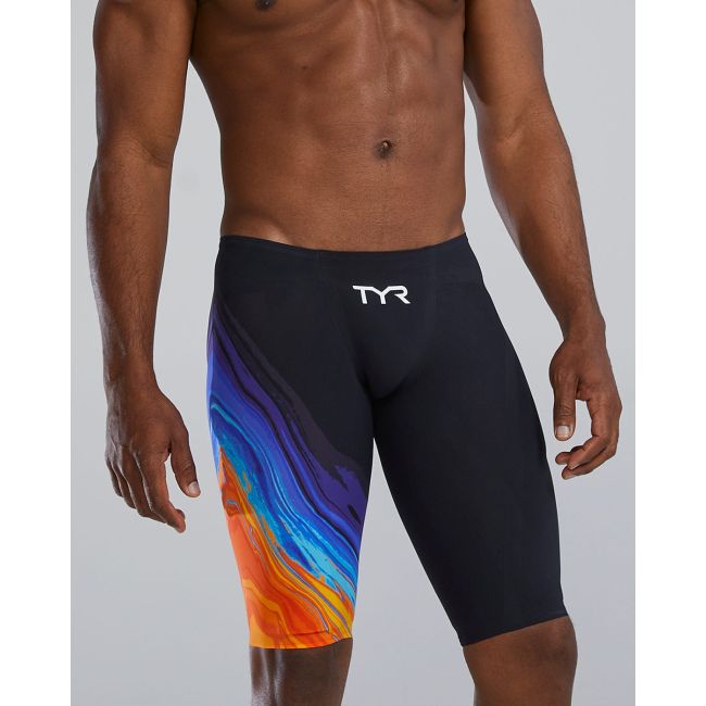 Jammer înot bărbați TYR VENZO Volconyx - portocaliu/bleumarin | compresie