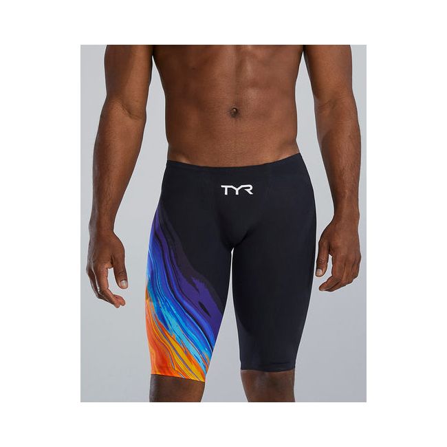 Jammer înot bărbați TYR VENZO Volconyx - portocaliu/bleumarin | compresie