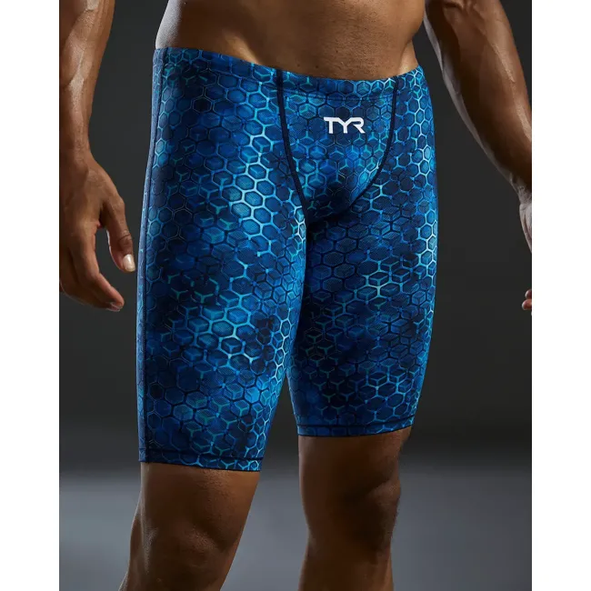 Jammer înot tehnic TYR Thresher Akurra - albastru | World Aquatics approved